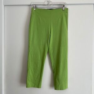 Equestrian Women's Bright Green Cropped Pants Size M